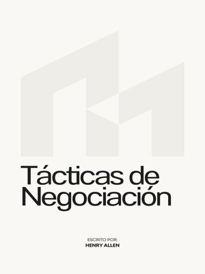 cover image of Tácticas de Negociación